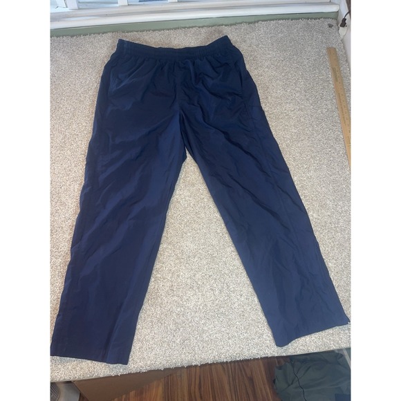 Vintage Y2K Nike Sportswear Track Windbreaker‎ Pants Navy Mens XXL Zip Bottoms